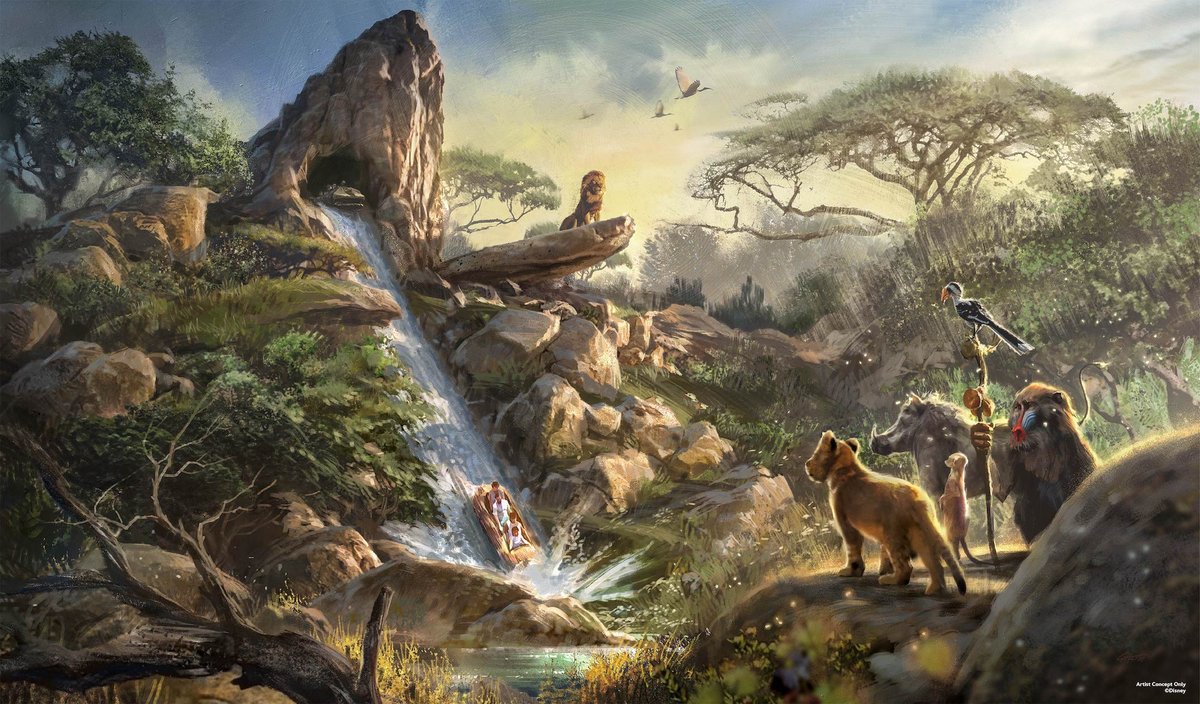 Concept art de la futur zone de Disneyland Paris dédiée au Roi Lion