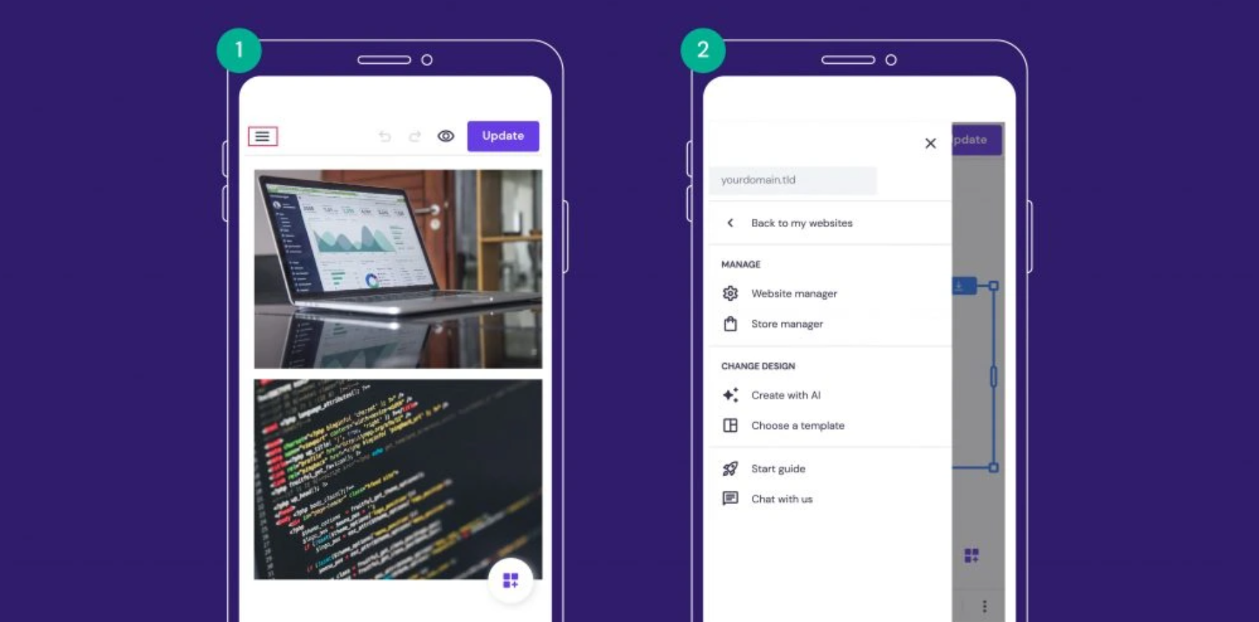 hostinger createur mobile