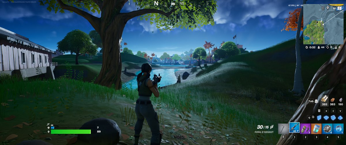 Détails au maximum, Fortnite est plutôt joli mais... © Clubic