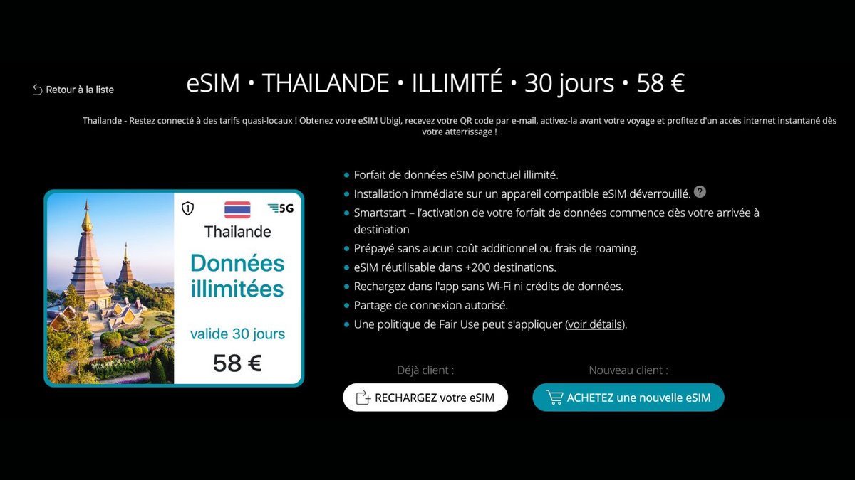Des plans illimités pour communiquer en Thaïlande. ©Ubigi