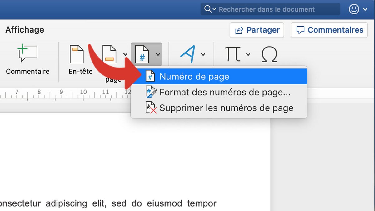 Comment Mettre Des Numeros De Page Sauf Page De Garde Comment numéroter les pages d’un document Word