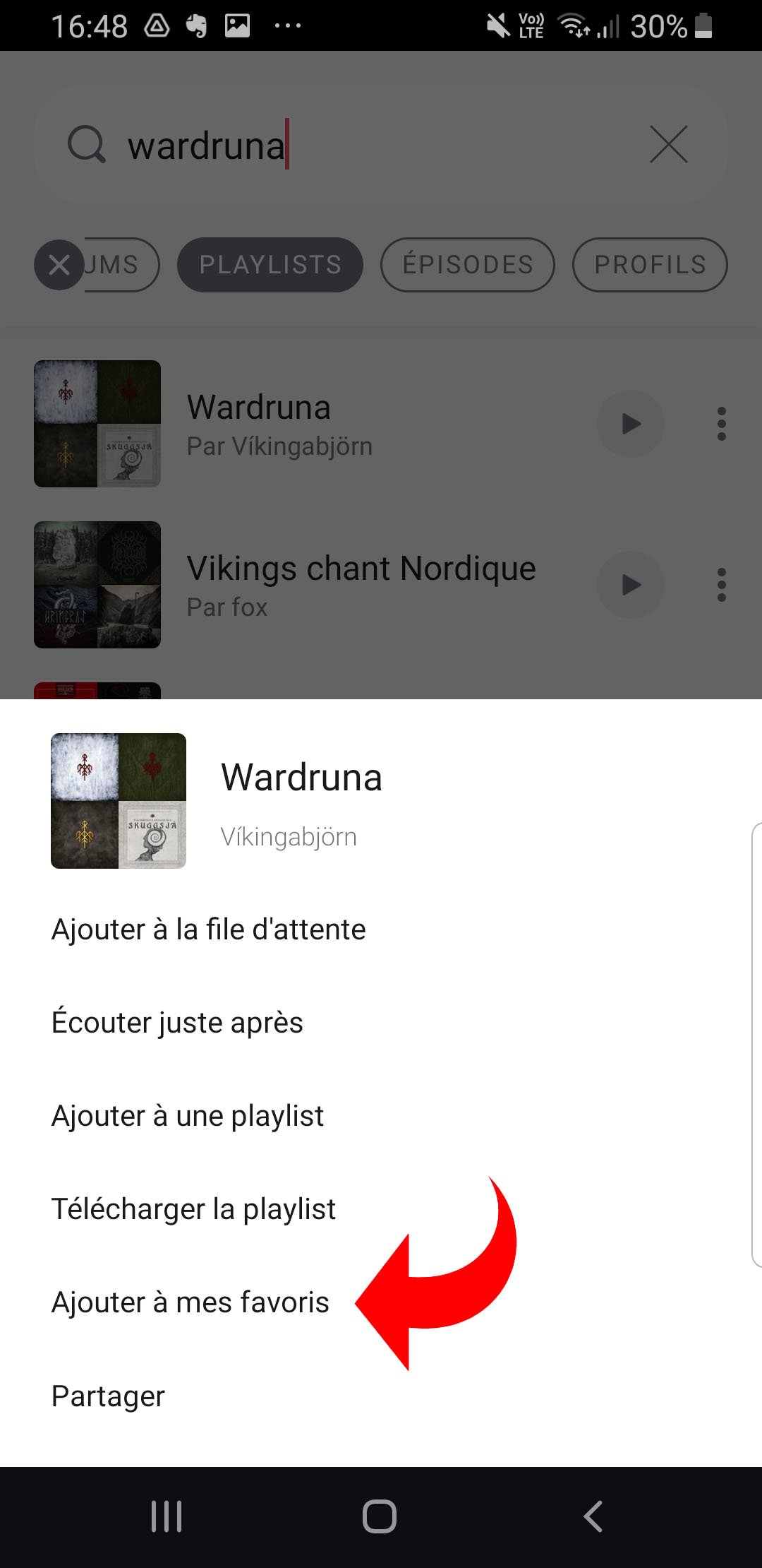 favoris Deezer