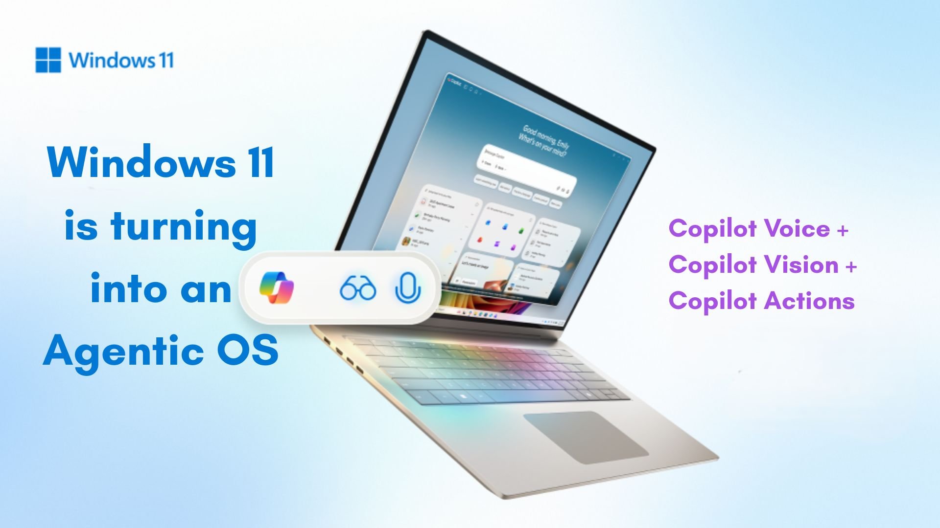 La véritable rupture ne réside pas tant dans la commande vocale que dans le concept d'IA agentique que déploie Microsoft.  © Microsoft