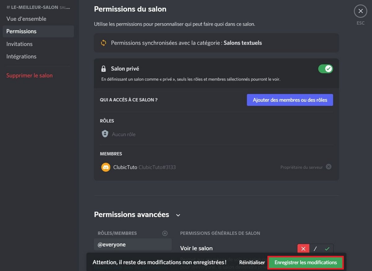 discord gestion permissions salon 4