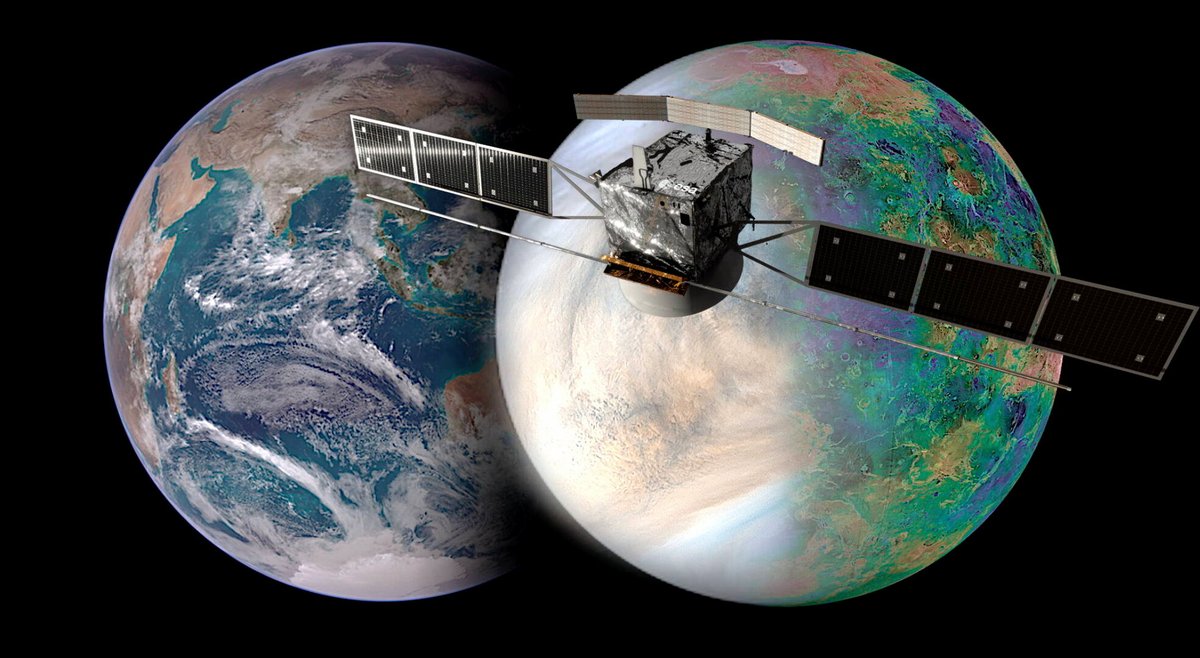 La Terre à gauche, Venus à droite, deux jumelles que tout oppose... Crédits NASA / JAXA / ISAS / DARTS / Damia Bouic / VR2Planets