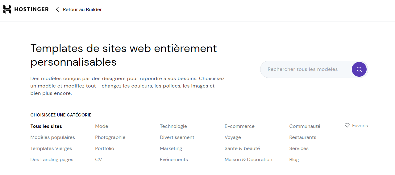@Hostinger : un large choix de thèmes pour son site web