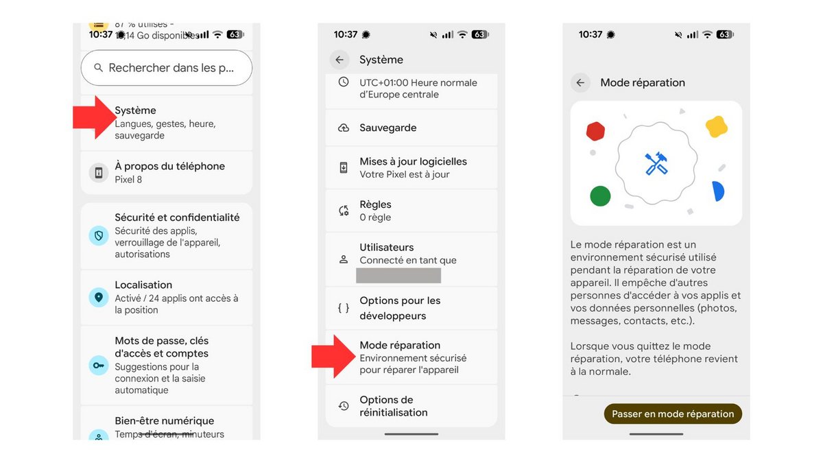 Protégez vos données. ©Google