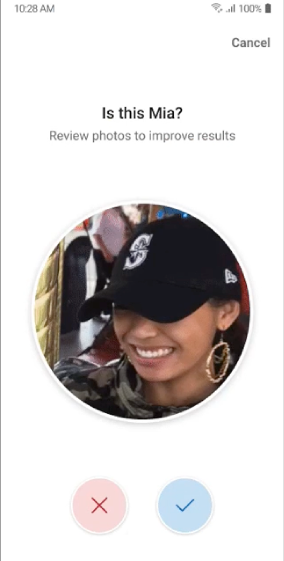OneDrive reconnaissance faciale
