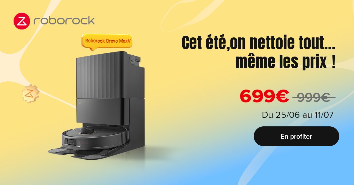 Profitez des Soldes Roborock et obtenez 300€ de remise sur cet aspirateur robot ©Roborock