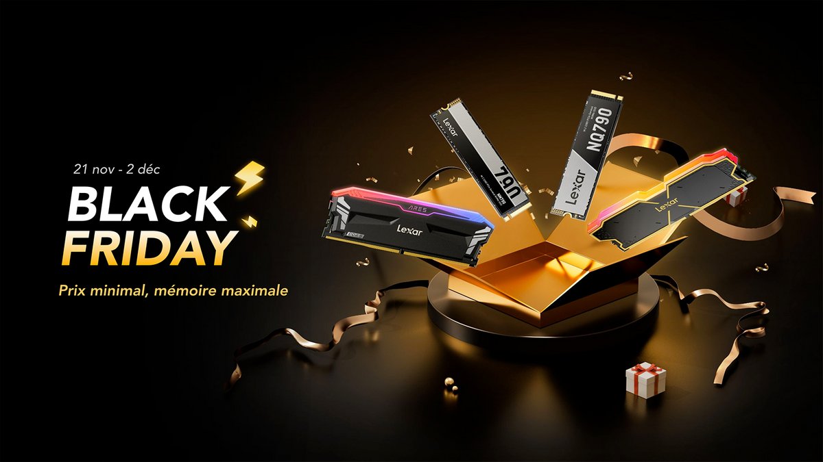 Profitez de remises incroyables pendant le Black Friday Lexar 