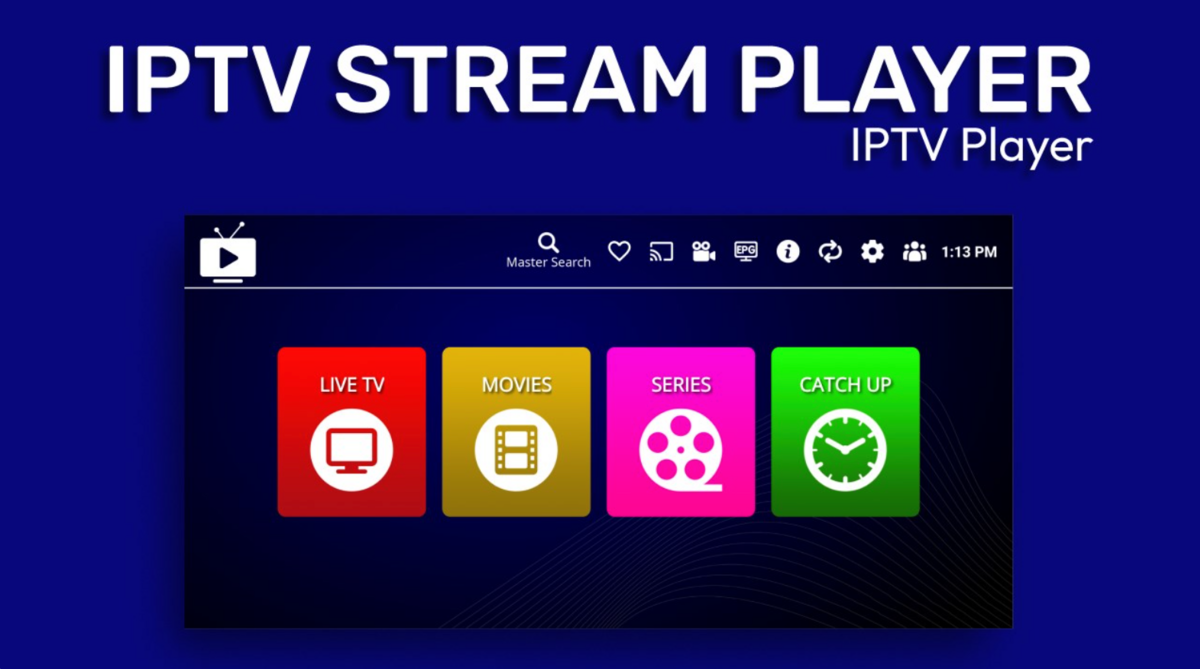 L'interface principal d'IPTV Stream Player