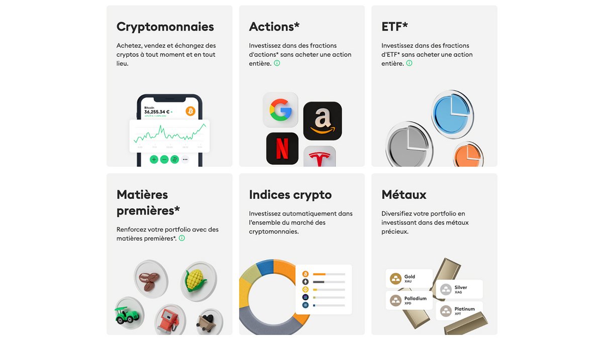 Vous pouvez trader bien plus que seulement des crypto actifs sur BitPanda - © BitPanda