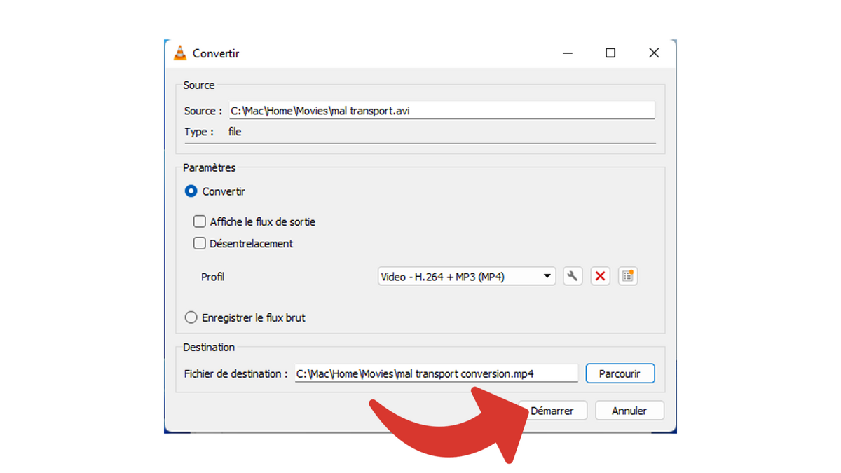 Convertir la vidéo AVI en MP4 avec VLC © Clubic