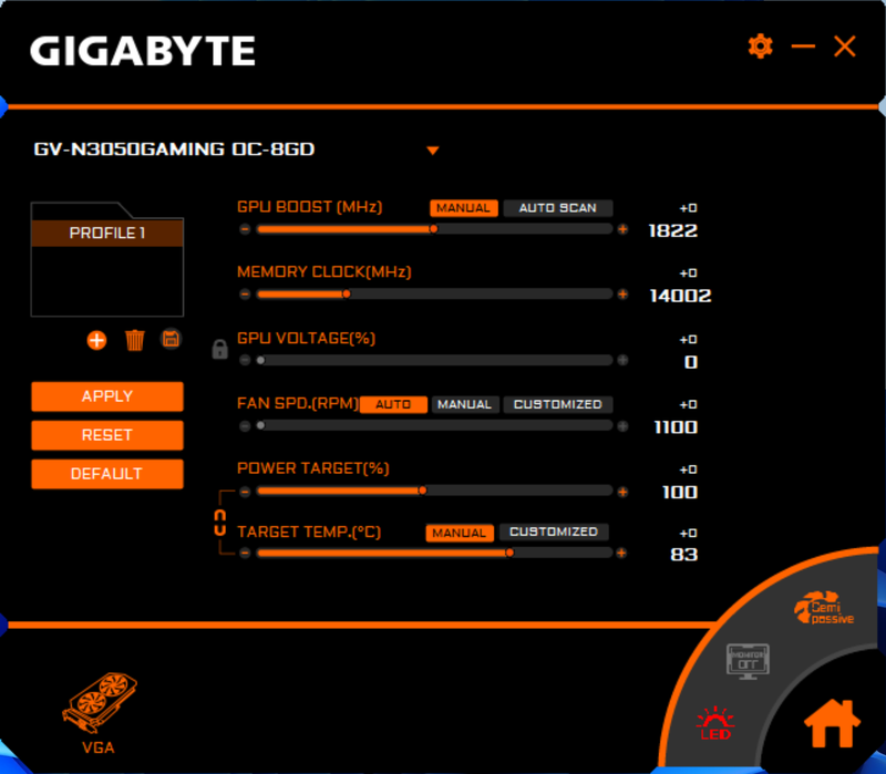 Gigabyte GeForce RTX 3050 GAMING OC 8G