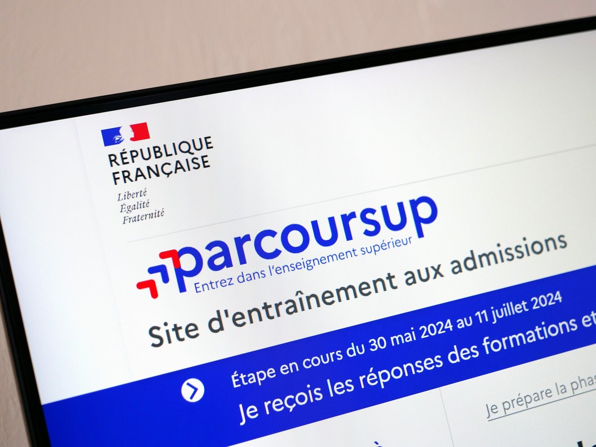 La page d'accueil du site d'entraînement de Parcoursup © Alexandre Boero / Clubic