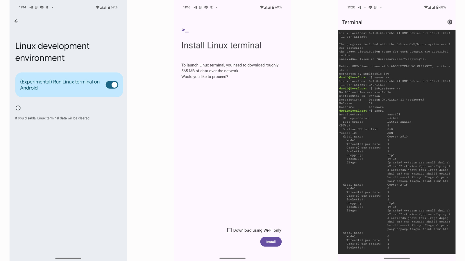 Mais pourquoi diable Google a ajouté un terminal Linux à Android