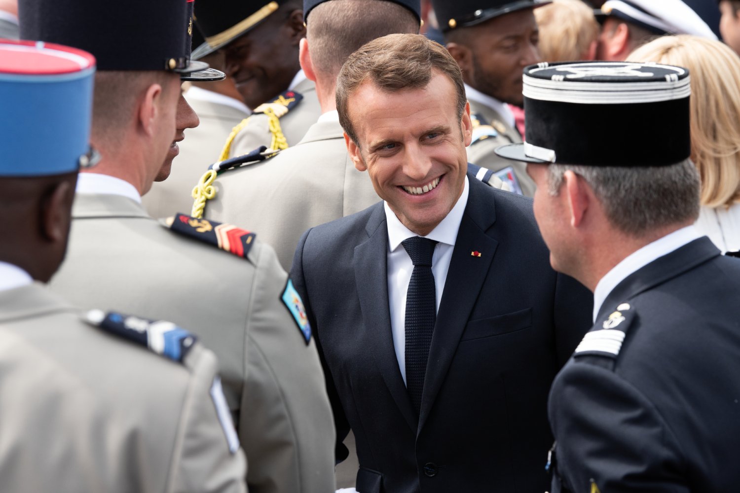 Emmanuel Macron lors du défilé du 14 juillet 2019. ©Frederic Legrand - COMEO / Shutterstock
