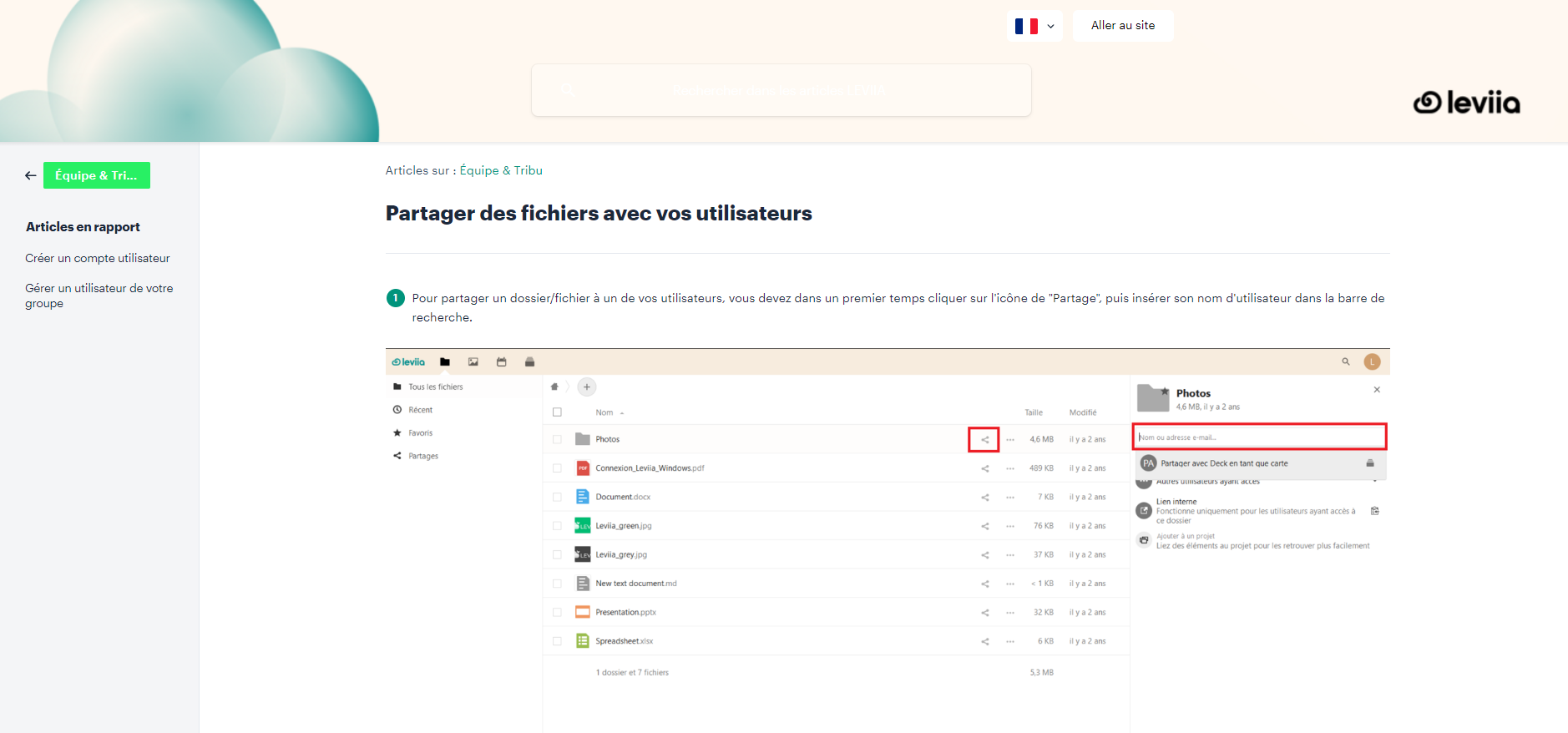 Leviia - Interface utilisateur - @ Clubic