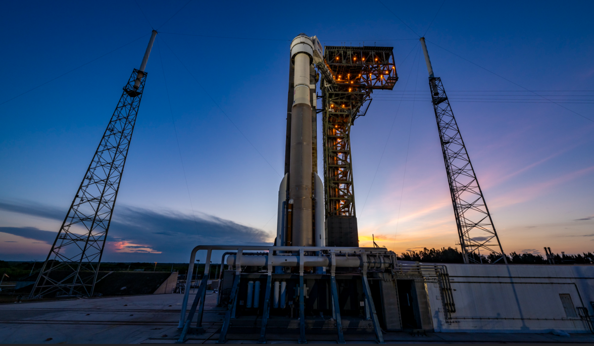 La capsule Starliner au sommet de sa fusée Atlas V début mai. Elle n'a pas pu décoller... © United Launch Alliance