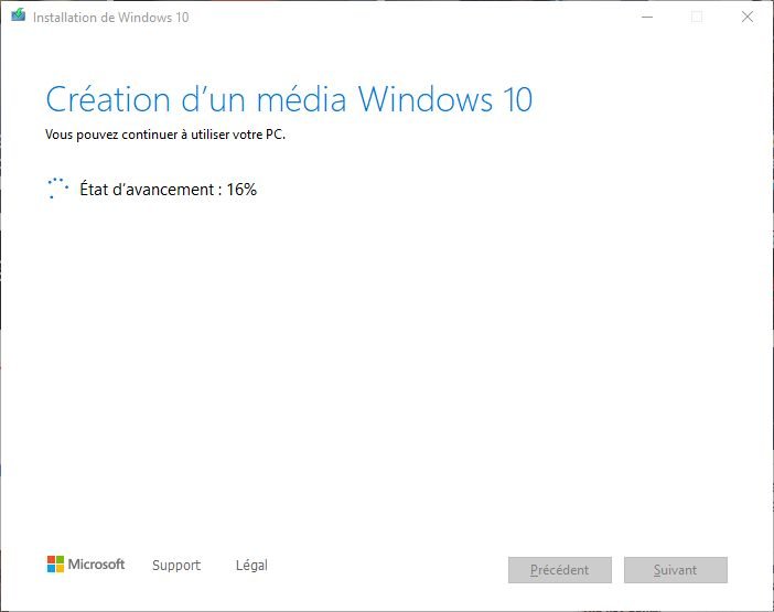 Mise à jour Windows 10