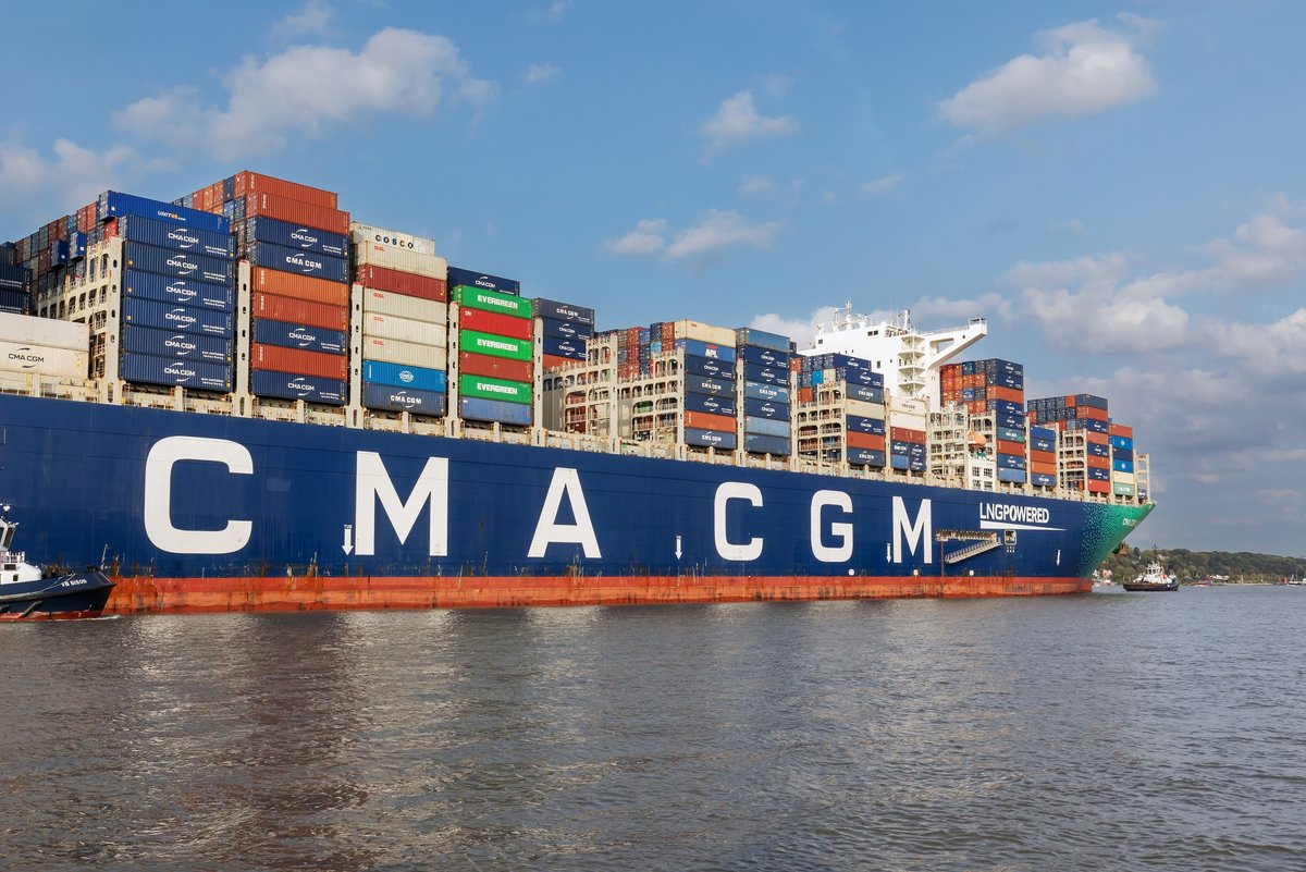 Un porte-conteneurs du groupe marseillais CMA CGM © Thorsten Schier / Shutterstock