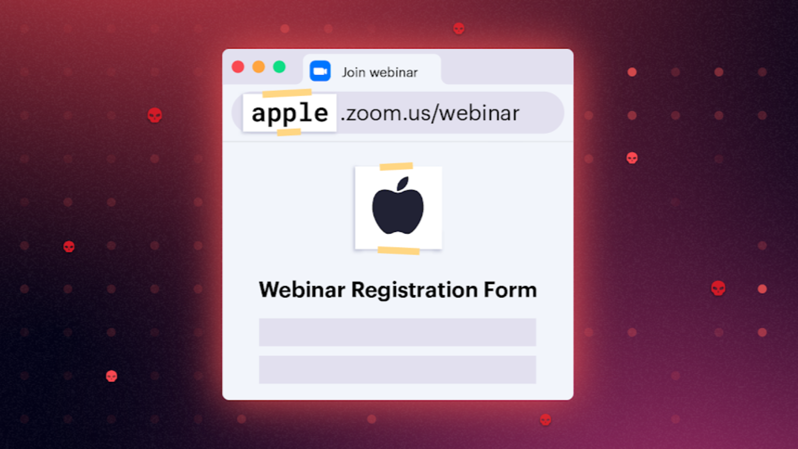 Exemple d'usurpation d'URL. © Varonis