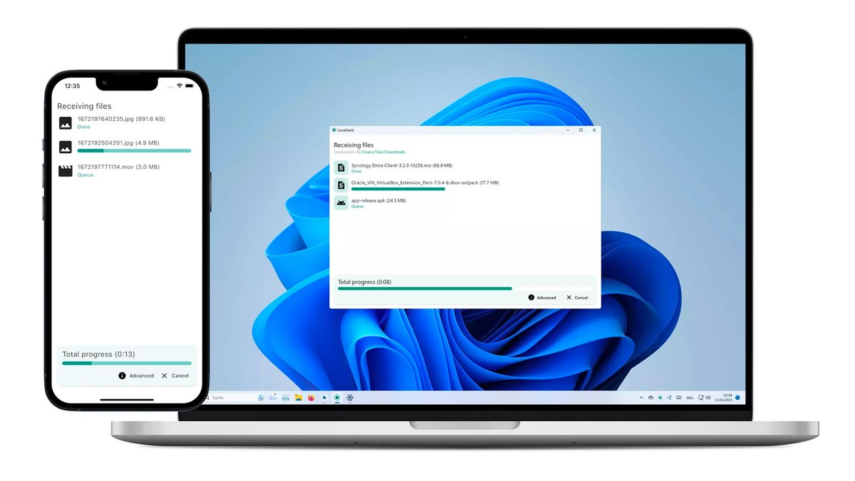 AirDrop sur votre PC et Android ? C'est possible grâce à LocalSend ! - © LocalSend