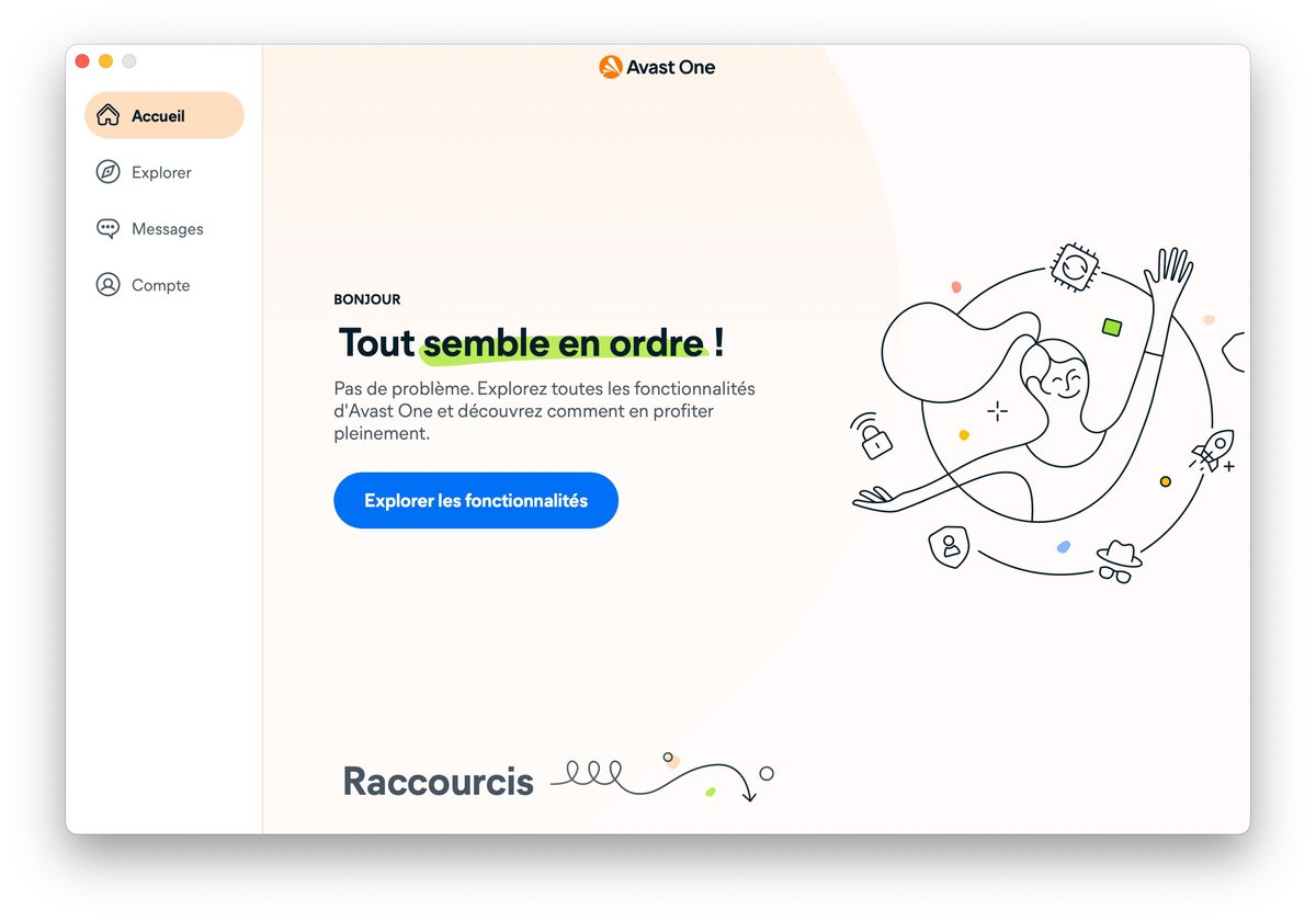 Avast One - L'interface