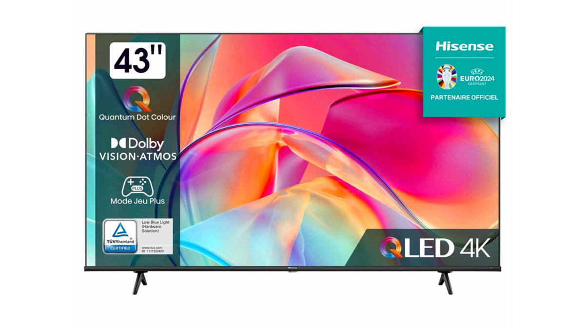 La TV QLED 4K Hisense de 43", un modèle compatible Dolby Vision et HDR