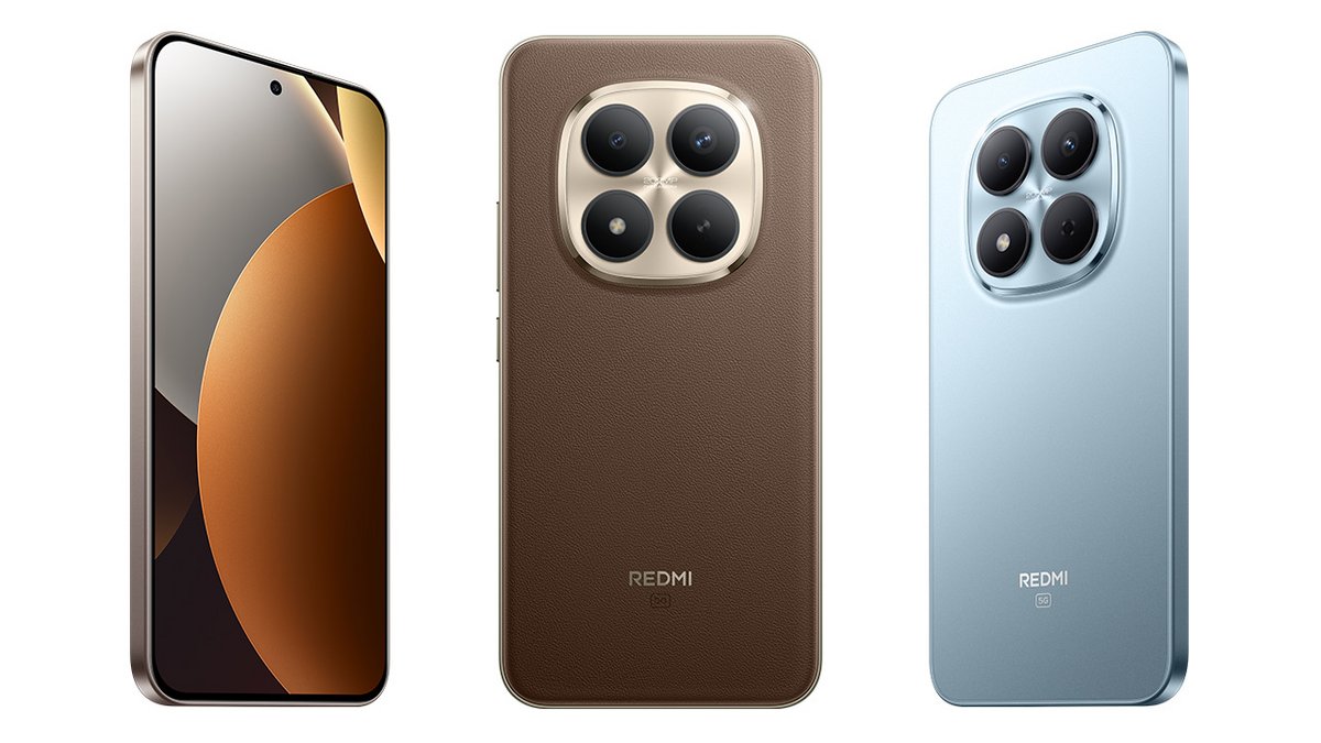 Le REDMI Note 15 Pro+ au centre, le Pro 5G à ses côtés. © Xiaomi