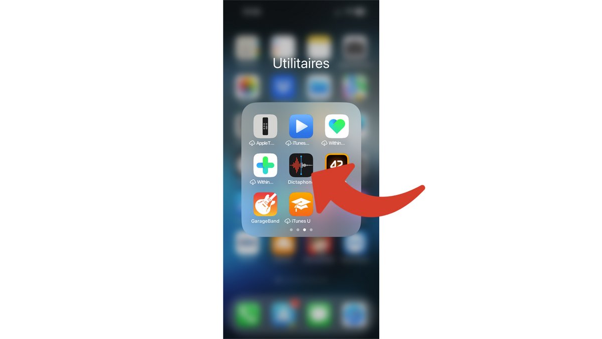 L'app Dictaphone d'Apple © Clubic