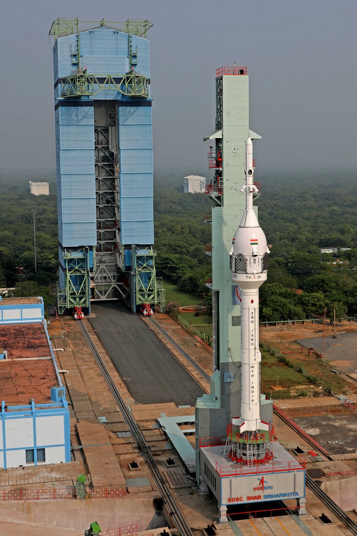 L'Inde a déjà beaucoup progressé dans son programme habité, comme ici en testant le système d'éjection de la capsule Gaganyaan. © ISRO