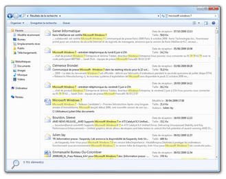 La recherche sous Windows 7