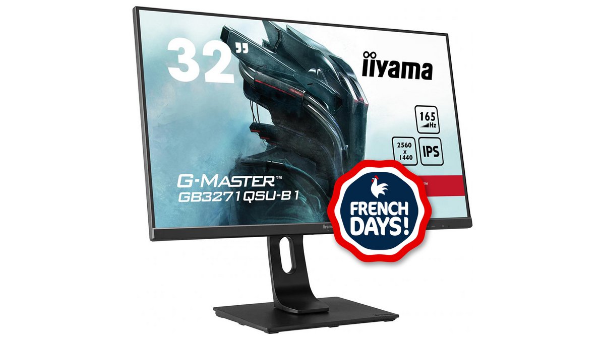 Le grand écran Iiyama LED GB3271QSU-B1 en promo chez Cdiscount pour les French Days.