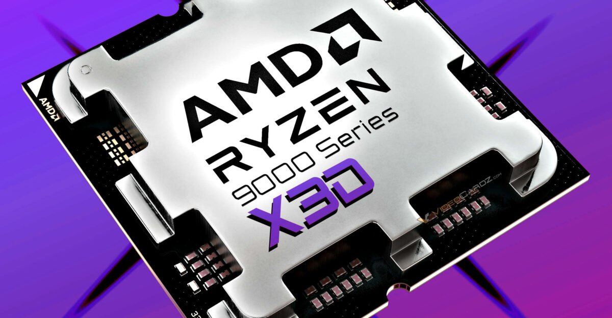 Les Ryzen 9000X3D arrivent... enfin, au moins le 9800X3D © VideoCardz