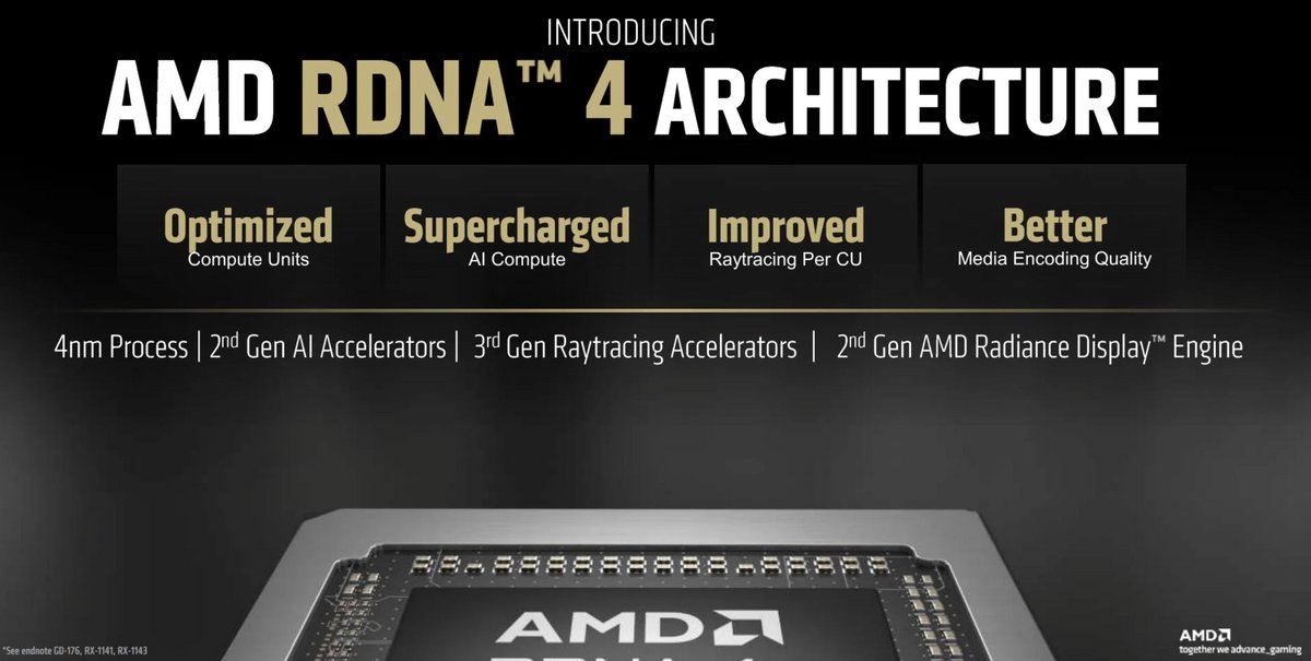 L'architecture RNDA 4 est beaucoup plus orientée sur le machine learning que RDNA 3 © AMD