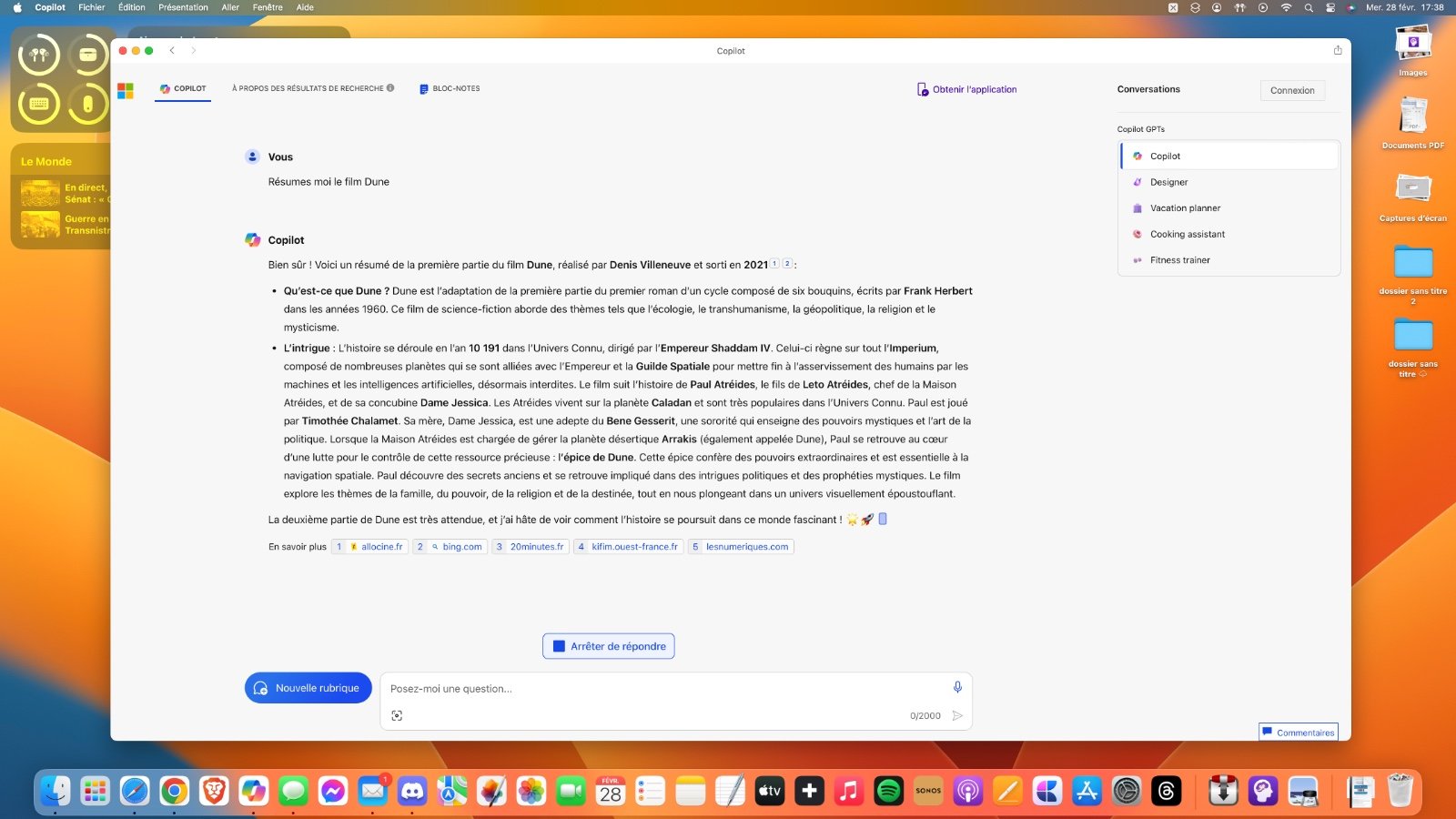 Une web app pour accéder à tout moment à Microsoft Copilot © Mathieu Grumiaux pour Clubic