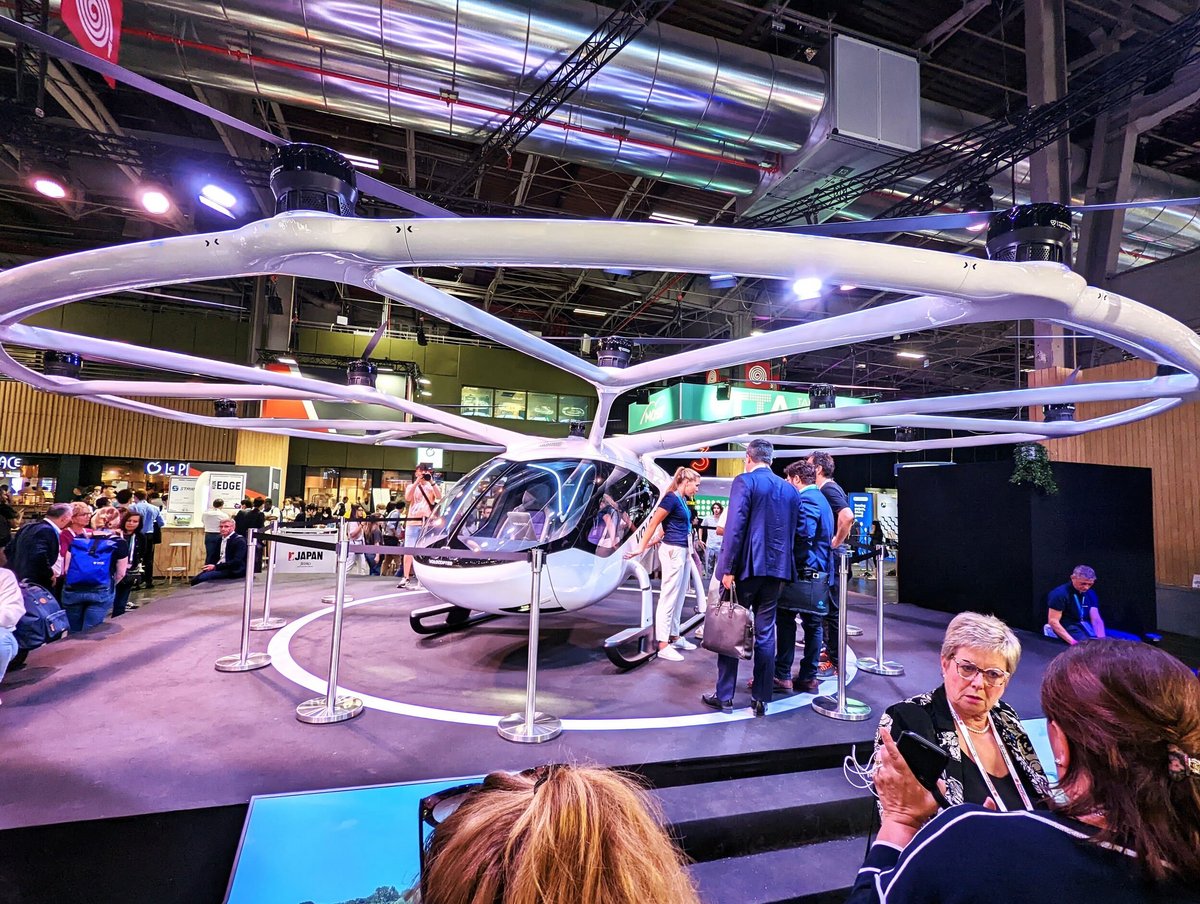 Volocopter exposait son taxi volant régulièrement ces dernières années, ici à VivaTech © Alexandre Boero / Clubic