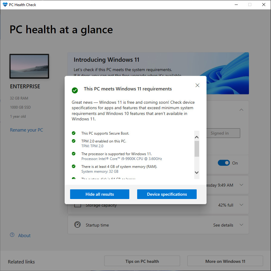 PC Health Check vérifie rapidement la compatibilité de votre configuration avec Windows 11.