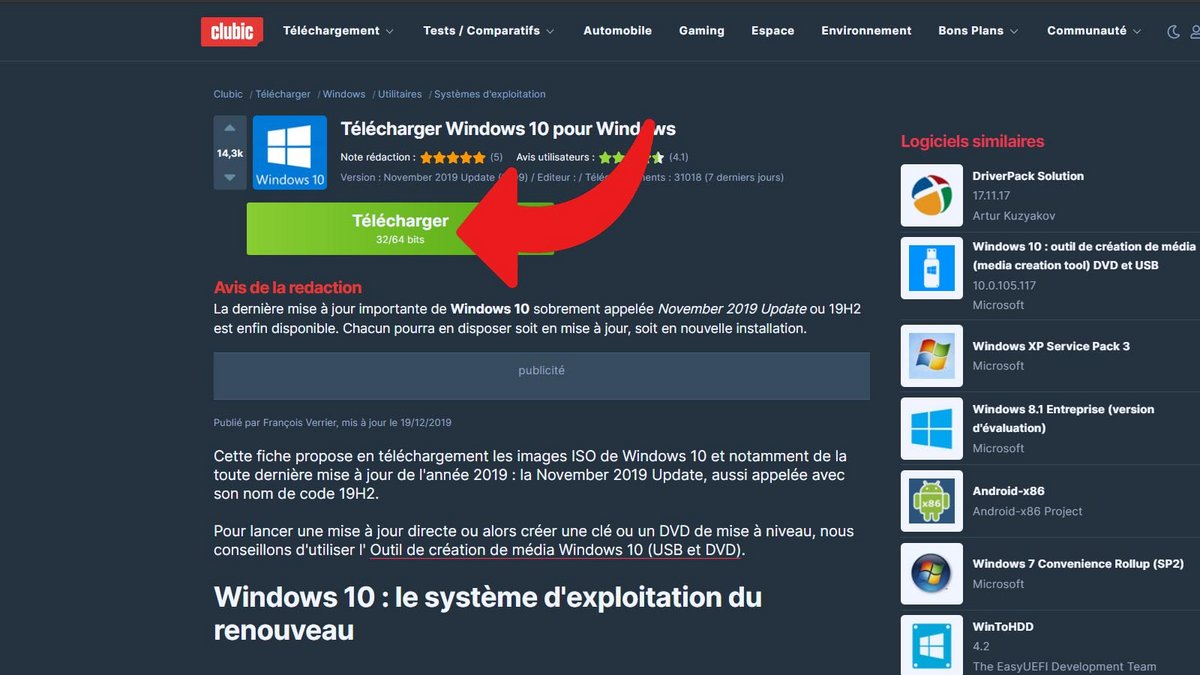 Télécharger Windows 10