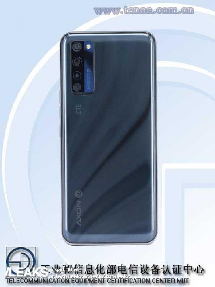 Le dos du ZTE Axon 20 5G. © Slashleaks