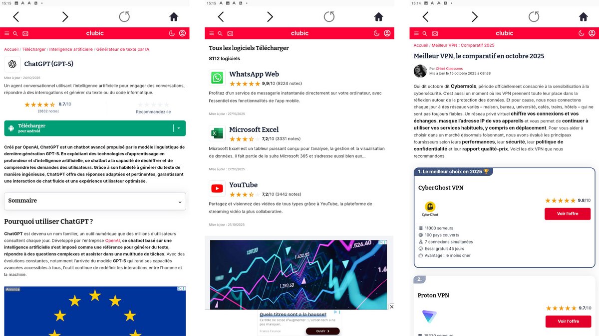 Pas de VPN dans Bon Browser, mais cela ne vous empêchera pas de profiter de votre VPN si vous en avec déjà un, mais les risques sont faibles sur des sites de confiance - © Axel Reghis