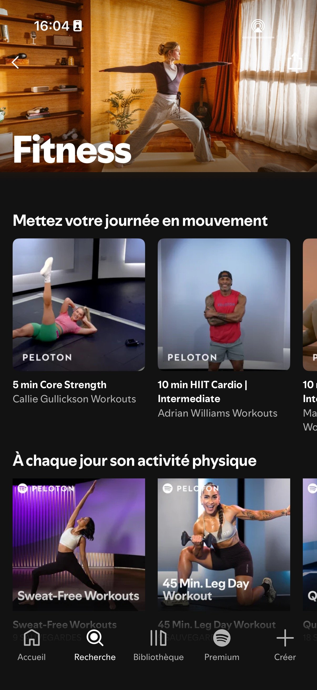 Spotify Fitness Peloton