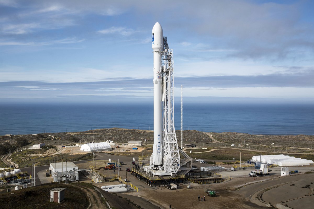 Des débris d'une fusée Falcon 9 sont retombés sur l'Europe © SpaceX