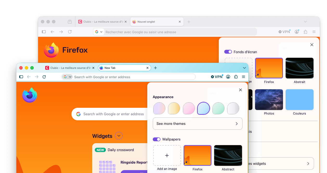 Firefox Nova design