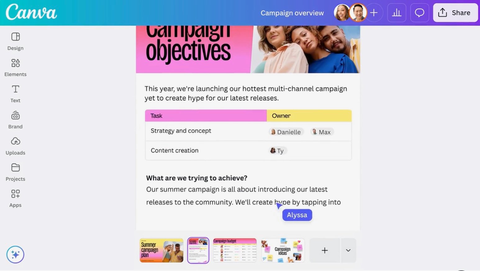 Centralisez toutes vos créations au sein d'une vue unique. ©Canva