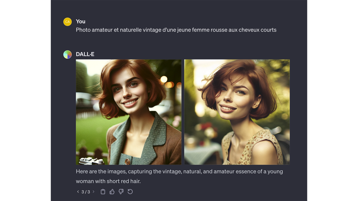 Photos vintage générées avec DALL·E 3 © Pascale Duc pour Clubic
