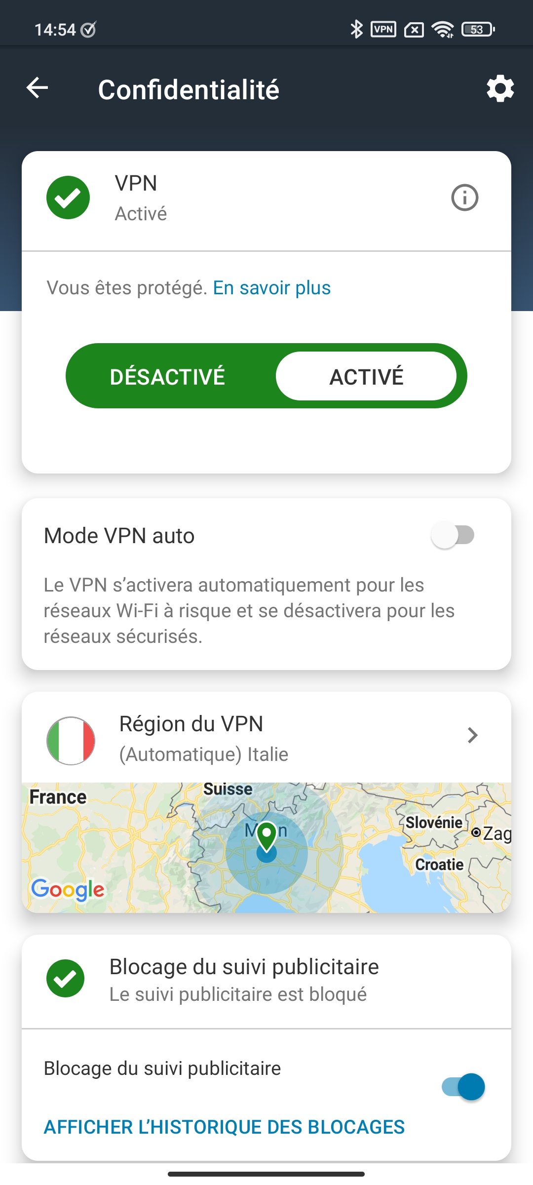 Norton 360 - Module VPN