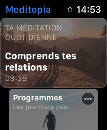 Sélec Apple Watch Meditopia