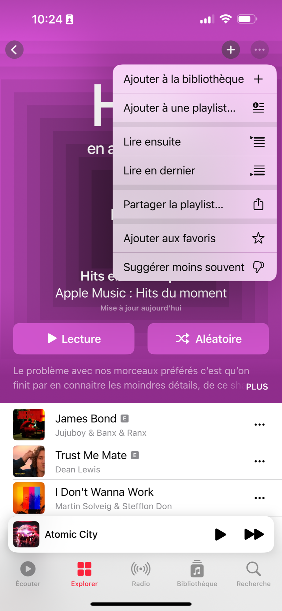 iOS 17.1 Musique